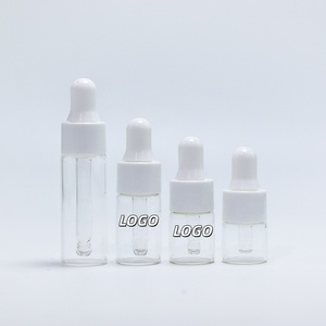 Expédition sous 2 jours, flacon d'échantillon d'huile essentielle de parfum de 5 ml, petit flacon compte-gouttes en verre transparent pour huile essentielle - Product Image 1