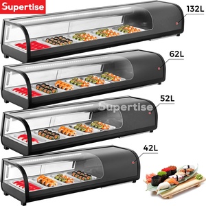 <span class=keywords><strong>Vitrina</strong></span>-nevera refrigerada para poatres, <span class=keywords><strong>vitrina</strong></span> nevera comercial para Sushi, 5x 1/3 GN - Product Image 2