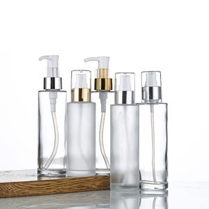 Botella de vidrio esmerilado vacía ecológica para el cuidado de la piel, botella de vidrio para loción, con bomba cosmética, embalaje para el cuidado de la piel, 30ml, 100ml - Product Image 1