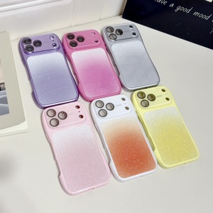 <span class=keywords><strong>เคส</strong></span>โทรศัพท์ลายไล่สีวิบวับหรูหราสำหรับ <span class=keywords><strong>iPhone</strong></span> 15 16 13 17 Pro Max ป้องกันการกระแทก พร้อมฟิล์มกันรอยเลนส์กล้อง - Product Image 2