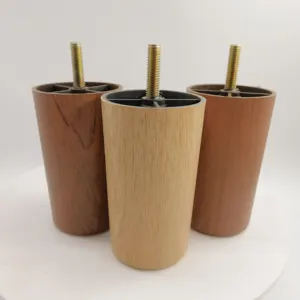 Möbel beine Kunden spezifische Malerei Holzmaserung Kunststoff beine Möbel Runde Form Bein