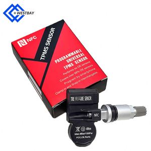Westbay NFC <span class=keywords><strong>TPMS</strong></span> <span class=keywords><strong>Sensor</strong></span> 433 MHz/315Mhz Presión de neumáticos <span class=keywords><strong>Universal</strong></span> <span class=keywords><strong>Tpms</strong></span> <span class=keywords><strong>Sensor</strong></span> inteligente Herramientas de reparación de neumáticos <span class=keywords><strong>Tpms</strong></span> Control de presión de neumáticos - Product Image 1