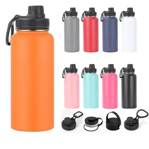 Wholesale 32oz/1000ml Gradient 304 Stainless Steel Insulated Water Bottle Gym Sports Outdoor Friendly-for Adults Camping