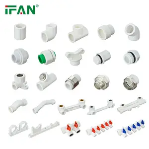 Wholesale Price Hot Sell IFAN PN20 White Welding PPR Fittings Plastic Union Plumbing Pipe PPR