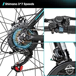 Bicicleta Eléctrica de Montaña con Marco de Aleación de Aluminio de 26, 27.5 y <span class=keywords><strong>29</strong></span> Pulgadas, 350W, 36V, Envío Gratuito en EE. UU. - Product Image 4