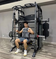 Rack de puissance multifonctionnel pour équipement de gymnastique domestique Barre de traction Câble de poulie pliable Smith Machine Squat Rack DY-9000