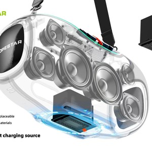 Speaker A80 High Quality Portable Audio Players 350W RGB <b>Wireless</b> Subwoofer Home Theatre USB for Parties Computers - Product Image 4