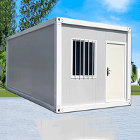 Maisons en conteneur préfabriquées 20 pieds Garage préfabriqué paquet plat Maison modulaire en conteneur pliable personnalisé de luxe