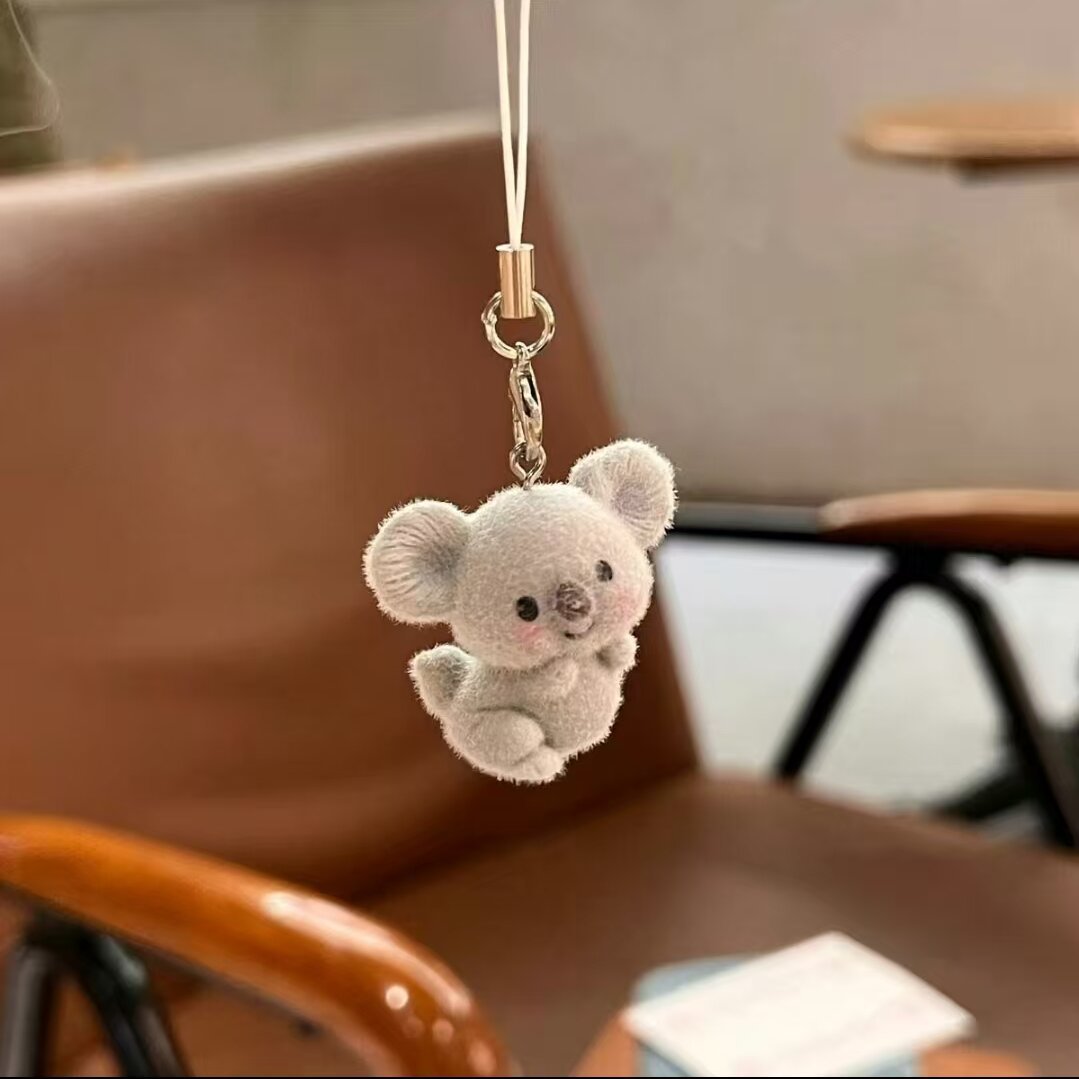 [Flocked Twisted Koala] (Does not include spiky hoops and rope)