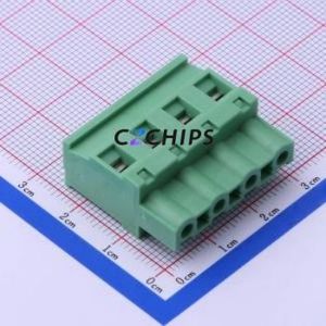 DB2EKB-7.62-4P-GN-S Plug-in Terminal Block P=7.62mm Connector Male Plug 1x4P 7.62mm Green - Product Image 1