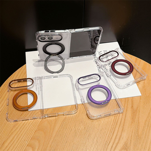 เคสโทรศัพท์แม่เหล็กแบบหมุนได้ 360 องศา สำหรับ iPhone 18 พร้อมกรอบโลหะป้องกันกล้อง โปร่งใส รองรับการชาร์จไร้สาย - Product Image 4