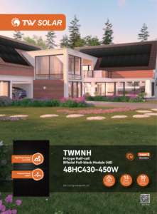 Tongwei TWMNH-48HC de panneau solaire bifacial noir complet 430W 435W 440W 445W 450W Module solaire Tongwei panneau solaire Pv Pannelli Solari - Product Image 4