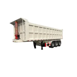 Disesuaikan 3 as roda transportasi semi trailer trailer untuk industri pertambangan