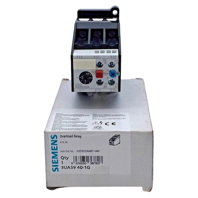 New Thermal Overload Relay 3ua59 40-1g 4-6.3a for New Original Industrial Automation Programmable Control Plc Systems