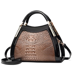 2025 nuovo classico Design <span class=keywords><strong>europeo</strong></span> <span class=keywords><strong>coccodrillo</strong></span> americano di grande capacità da donna borsa con cerniera Cross-Border tracolla Logo PU - Product Image 4