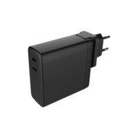 Chargeur mural rapide GaN 140 W à double port USB-C pour téléphones portables/tablettes et ordinateurs portables, prise EU US UK AU