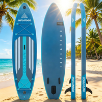 Planche de paddle gonflable en PVC large et stable InflaToGo pour la détente sur le lac, avec pompe – Vente en gros