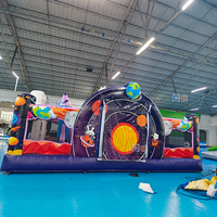 Château gonflable géant pour enfants, thème astronaute, avec toboggan, pour événements extérieurs