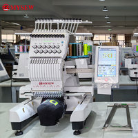Máquina de Bordar Computarizada para Gorras y Superficies Planas MYSEW MFS1200, Transmisión Inalámbrica de Datos, Bordado Estable de Alta Precisión, Nueva Llegada