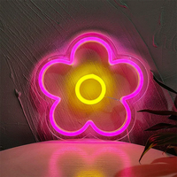 Décoration murale personnalisée pour fleuriste, lumières LED néon avec PVC pour la maison et les centres commerciaux