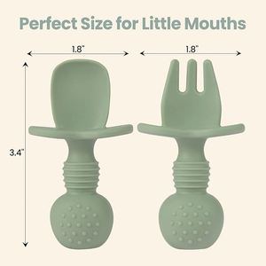 Juego de Alimentación para Bebés de Silicona de Grado Alimenticio Libre de BPA, Juego de 6 Platos y Cucharas para Bebé con Succión - Product Image 3