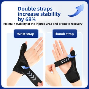 Attelle de soutien du poignet et du pouce avec ressort à mémoire de forme pour femmes enceintes et mères, pour la stabilisation de la gaine tendineuse - Product Image 4