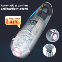 Männliche automatische Teleskop heizung Rotation Masturbation becher mit echter Stimme Oral Vaginal Design Saugen Erotik spielzeug für Männer