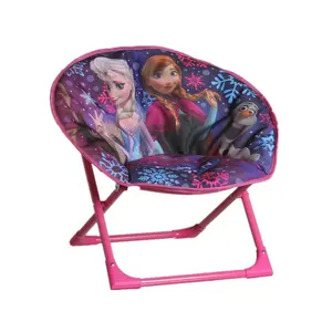 Indoor New arrival cheap hotsale children padded Portable folding lovely cartoon camping beach kid's moon chair