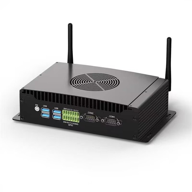 Fan Industrial Mini PC Intel Core i5-1235U DDR4 up to 64GB SSD/HDD RAM Wake On LAN Multi COM LAN USB HD DP Embedded PC