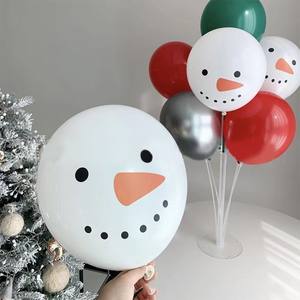 Natale pupazzo di neve palloncini in lattice decorazioni natalizie inverno tema neve Xmas Noel Natal Navidad fornisce palloncini pupazzo di neve - Product Image 6