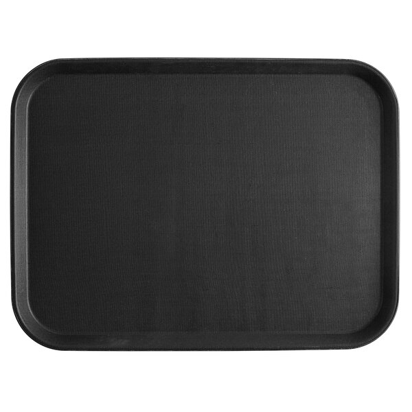 10X14" Rectangle Non Slip Serving Tray Trays With Non Slip Rubber Surface Fiberglass Serving Tray