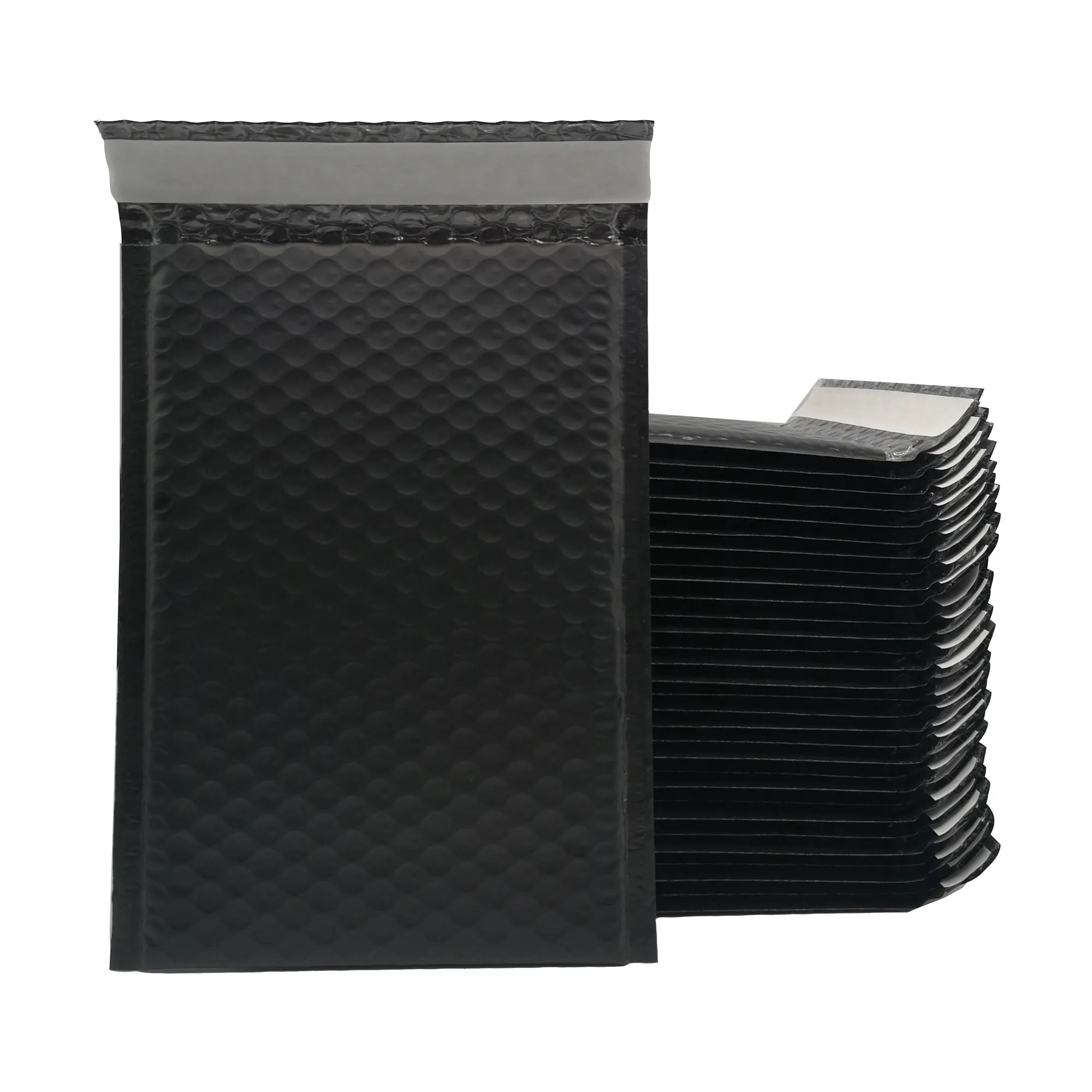 High Quality Matt Black Co-extrusion Poly Bubble Mailer Eco-friendly Shipping Envelope In Stock Padded Envelope