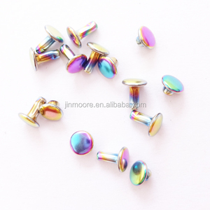 Trava de arco-íris com rebite, boné redondo com fecho de parafusos - Product Image 2