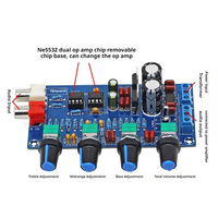 Papan Penyesuaian Nada Bass Treble Kontrol Volume dengan NE5532 Dual Op-amp SMD Mounting XH-M164
