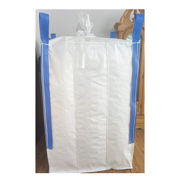 China Factory Hot Sale Baffle Jumbo Bag 1.5ton Baffle Bulk Bag High Quality Big Bag With White Color and Coated