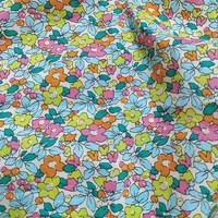 Vente en gros, 100 coton, teinture colorée, impression numérique vive, tissu en popeline pour vêtements et literie d'enfants/