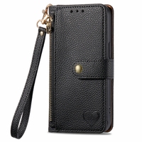 Étui portefeuille en cuir de litchi pour One Plus Nord CE4, pour Nothing Phone 2A, étui pour carte de crédit avec cordon