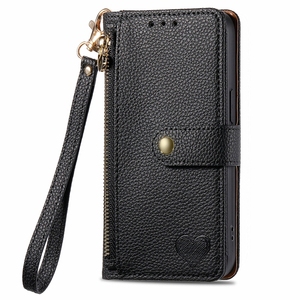 <span class=keywords><strong>Funda</strong></span> tipo cartera de piel de lichi para One Plus Nord CE4, para Nothing Phone 2A, <span class=keywords><strong>funda</strong></span> <span class=keywords><strong>con</strong></span> tarjetero y cordón - Product Image 3