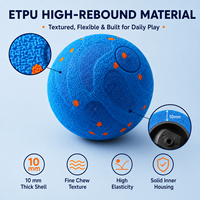 Balle de jeu pour chien électrique intelligente rechargeable interactive de qualité supérieure, balle pour animaux de compagnie en ETPU, balle roulante à rotation automatique pour chien