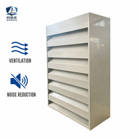 Grille acoustique de ventilation à haut débit d'air, atténuation du bruit personnalisé (dB) pour la gestion du bruit des tours de refroidissement, des générateurs et des systèmes CVC