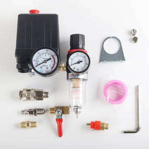 Ensemble de 13 pièces pour compresseur d'air : interrupteur de pression, régulateur, filtre et séparateur huile-eau - Product Image 1