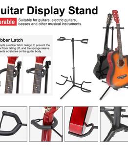 Supporto per Chitarra Doppio Regolabile in Altezza HEBIKUO J-32, Accessori per Strumenti a Corda - Product Image 3