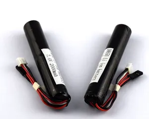 GEB li ion 3.7V 18650 תא סוללה 7.4V 2000mAh סוללת Li li נטענת pcak 2S1P עם PCB למכונת קופה ניידת