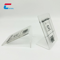 Nouvelle Arrivée Transparent Acrylique Table NFC Menu NTAG213 NTAG215 NTAG216 Carte NFC Stands