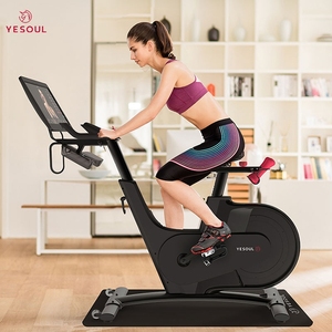 Vélo de spinning intelligent YESOUL V1-PLUS avec volant d'inertie de 10 kg, capacité de 120 kg, transmission par courroie, cadre en aluminium, résistance magnétique - Product Image 1