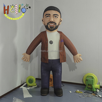 Décoration publicitaire extérieure, costume de mascotte gonflable géant de personnage de dessin animé, costume de homme gonflable