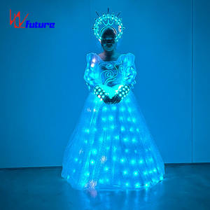 ชุดราตรียาวเรืองแสง LED สำหรับการแสดงชุดบอลรูม - Product Image 2