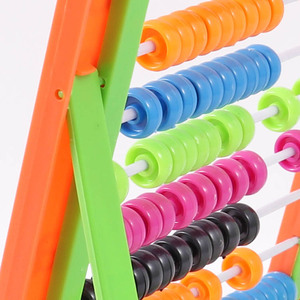 Foska Sturfy contando <span class=keywords><strong>telaio</strong></span> giocattoli di plastica <span class=keywords><strong>perline</strong></span> 10 righe abaco colorato strumento di calcolo matematico per la matematica aiuto per l'apprendimento - Product Image 4