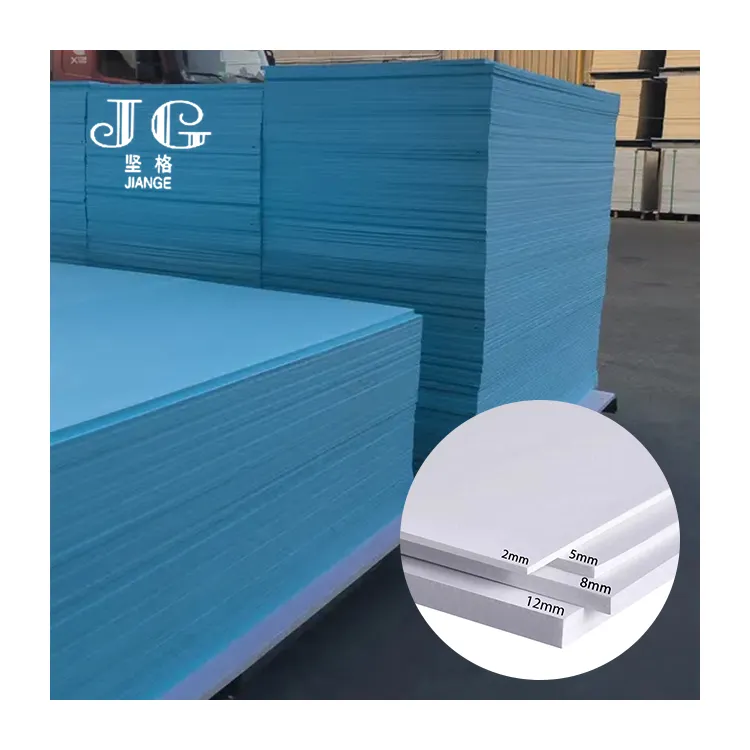 Uv-Anti 4x8ft Thick Rigid Insulation Pvc Foam Board 15mm White Sheet Pvc Foam Board Weight
