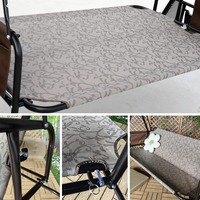 Meubles d'hôtel en plein air confortables canapé en rotin mobile double siège, balançoire en osier pour jardin, patio
